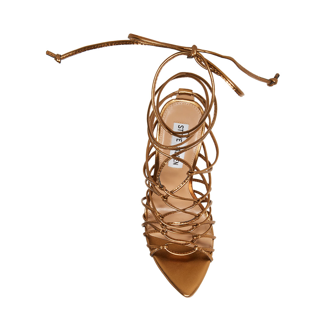 SONYAH Bronze Strappy Lace-Up Heel | Women's Heels – Steve Madden