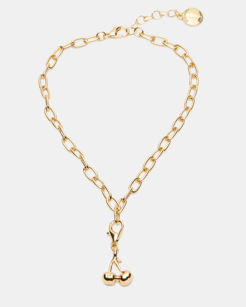 CHERRY CHARM ANKLET SET