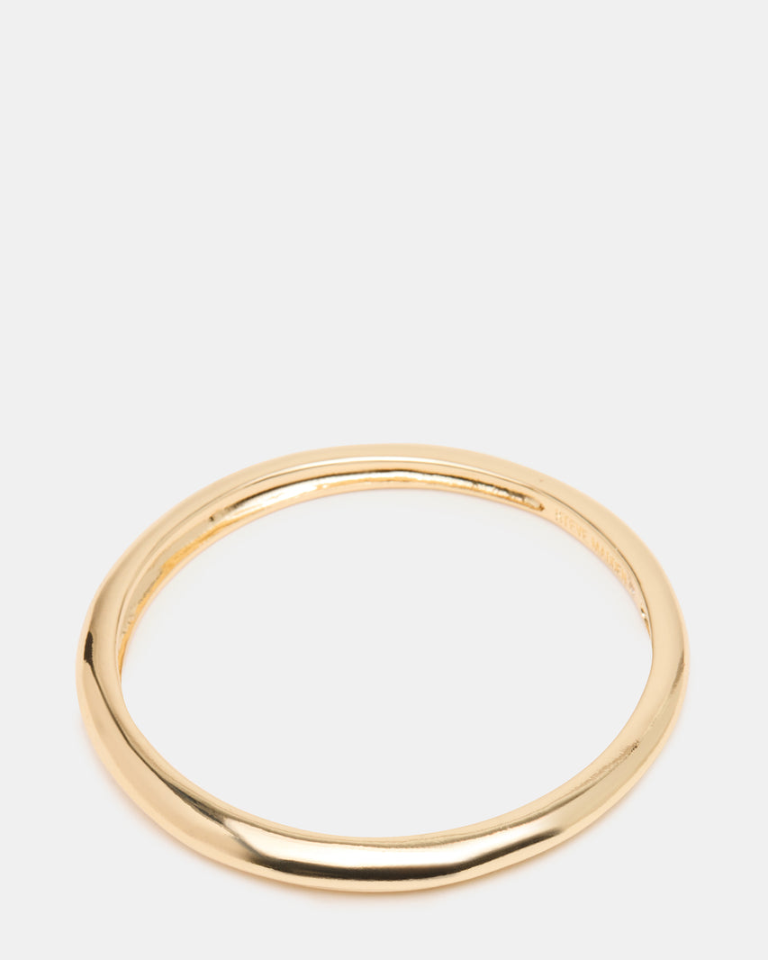 SKINNY BANGLE BAND BRACELET GOLD - view 3