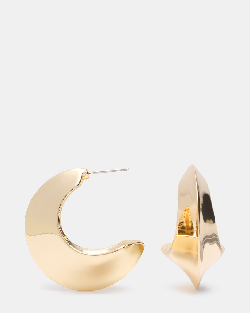 CRESCENT EARRINGS GOLD
