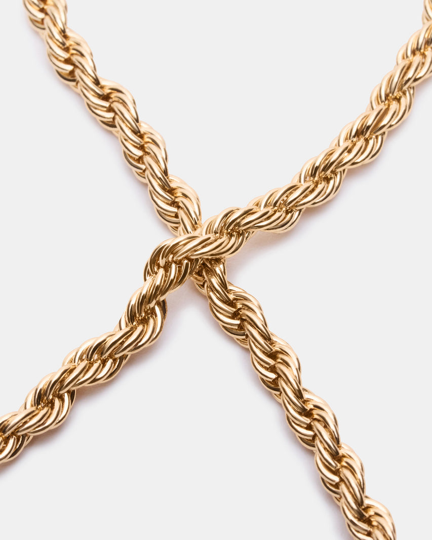 ROPE CHAIN ANKLET GOLD - view 2