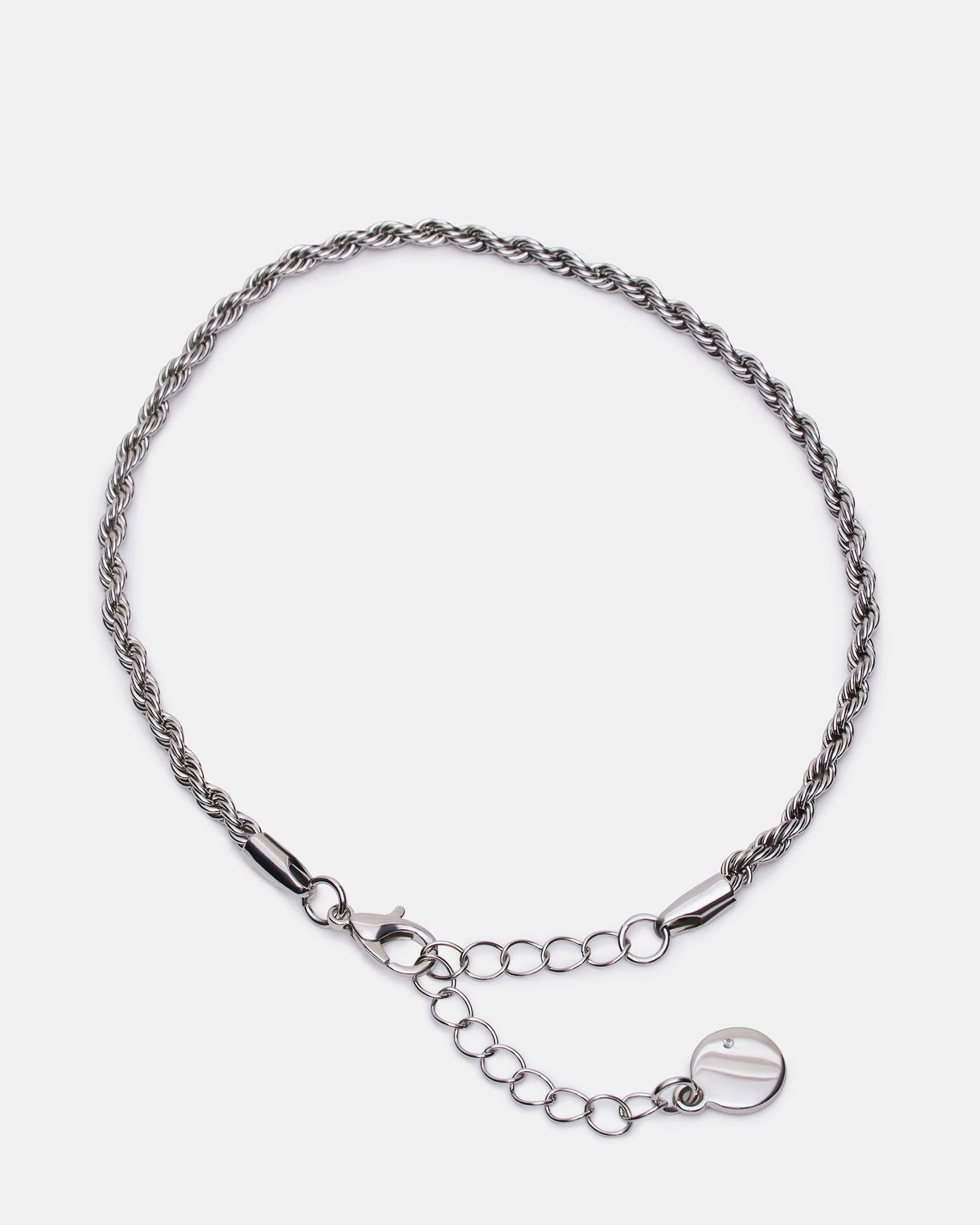 ROPE CHAIN ANKLET SILVER - view 2