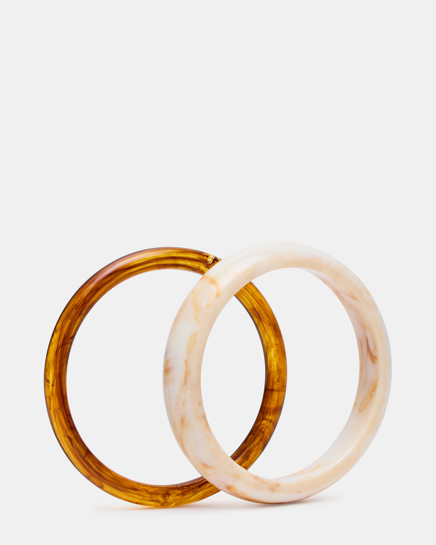 BANGLE BRACELET PACK Natural Women's 2-Piece Bangle Bracelet | Steve Madden
