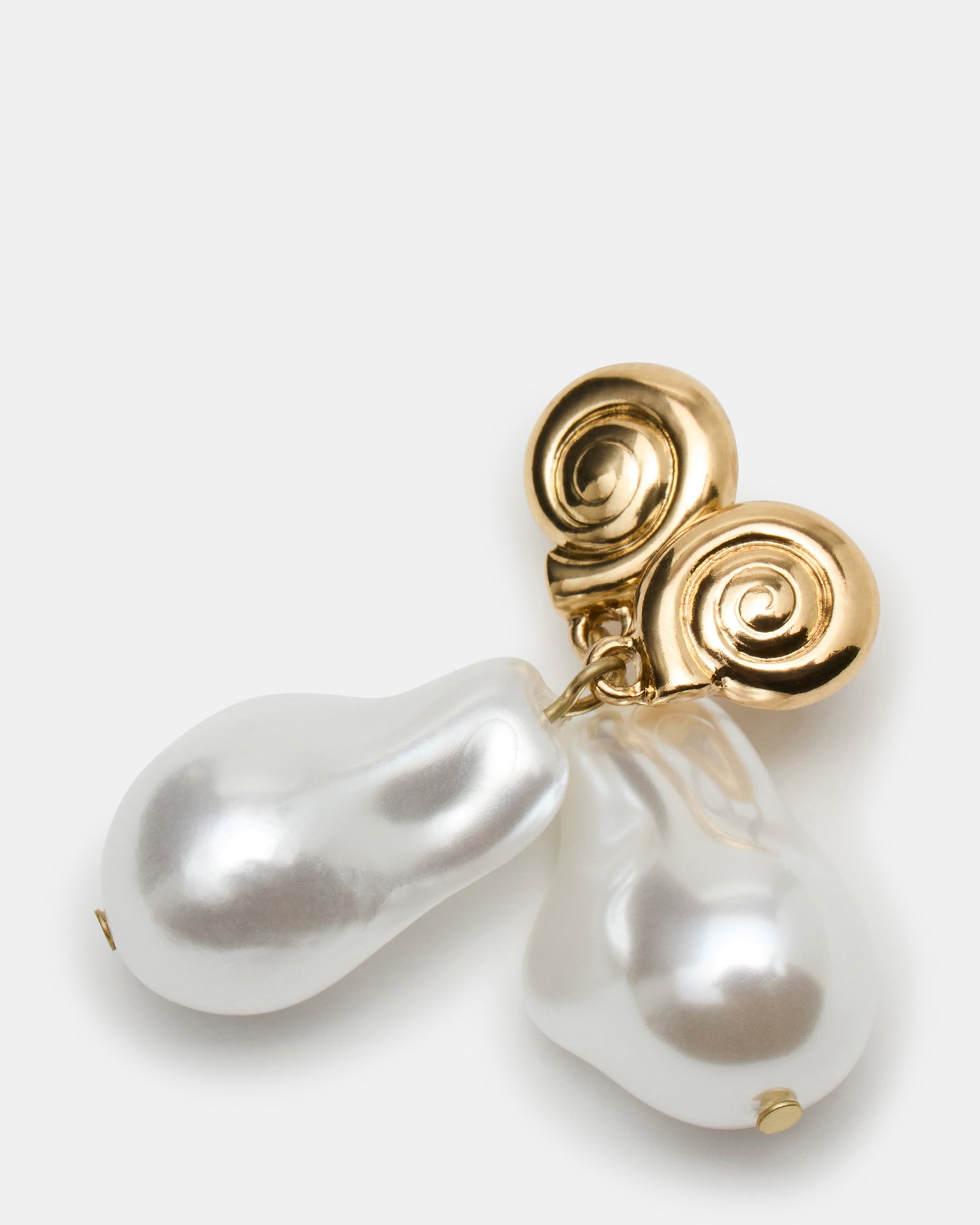 SHELL DROP EARRINGS PEARL - view 3