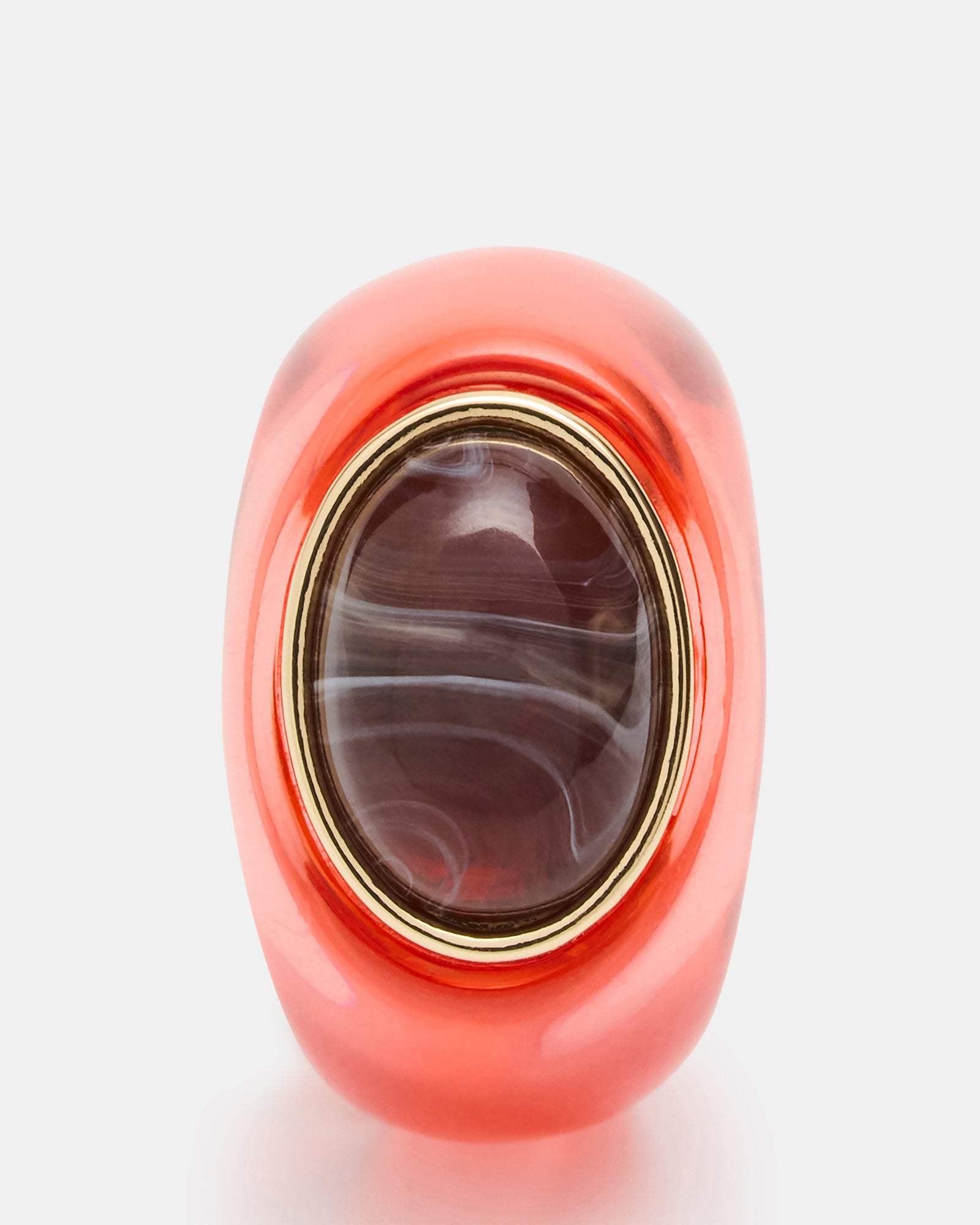 OVAL-CUT JELLY RING RED - view 3