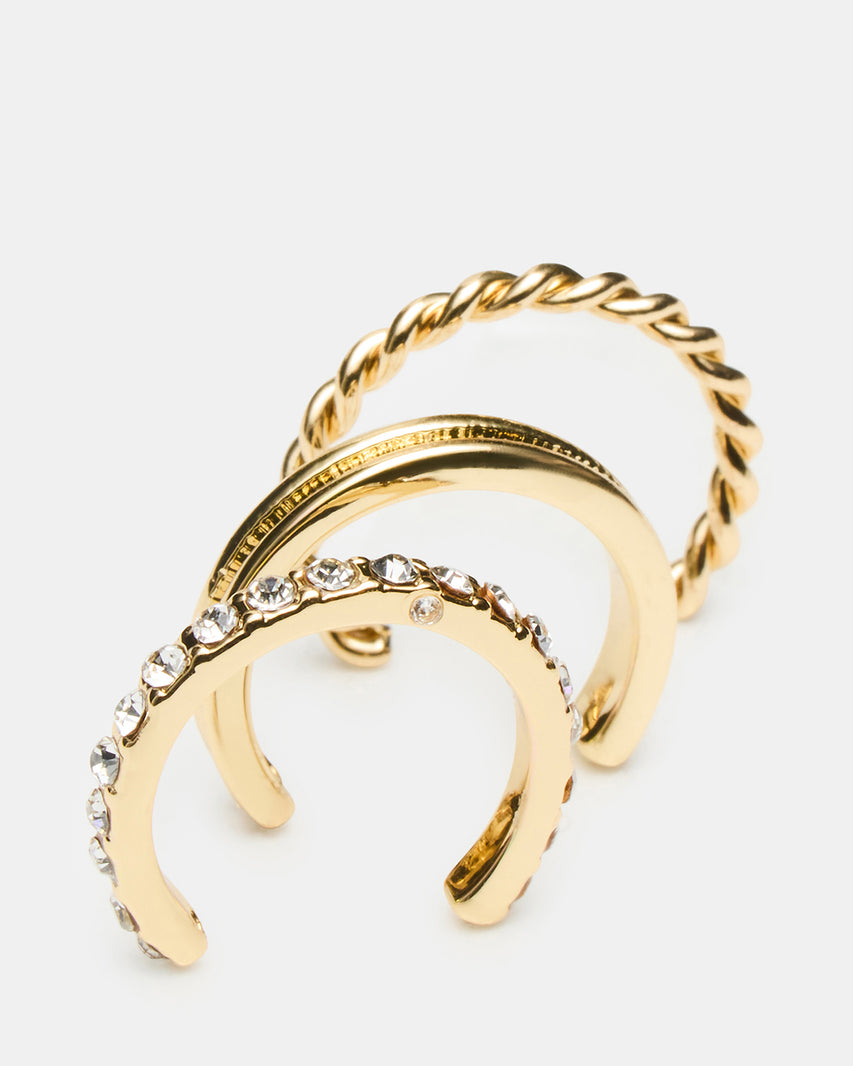 EMBELLISHED TOE RING SET GOLD - view 3