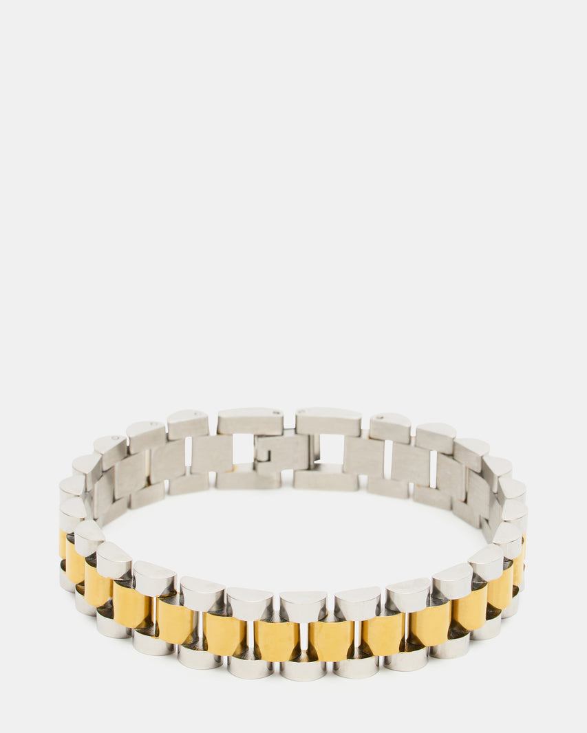 CHUNKY WATCH CHAIN STRETCH GOLD MULTI