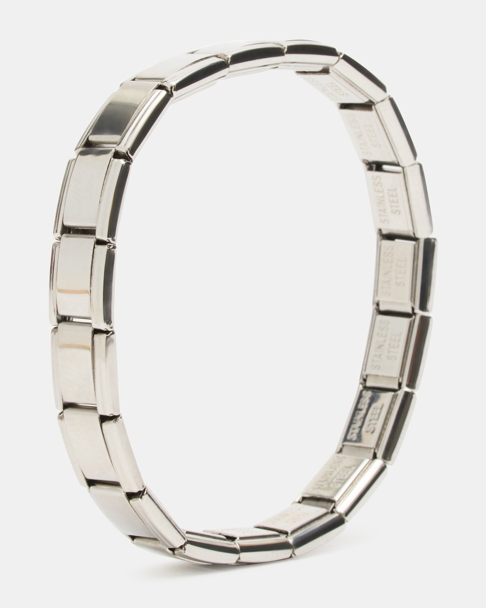 LINK STRETCH BRACELET SILVER - view 3