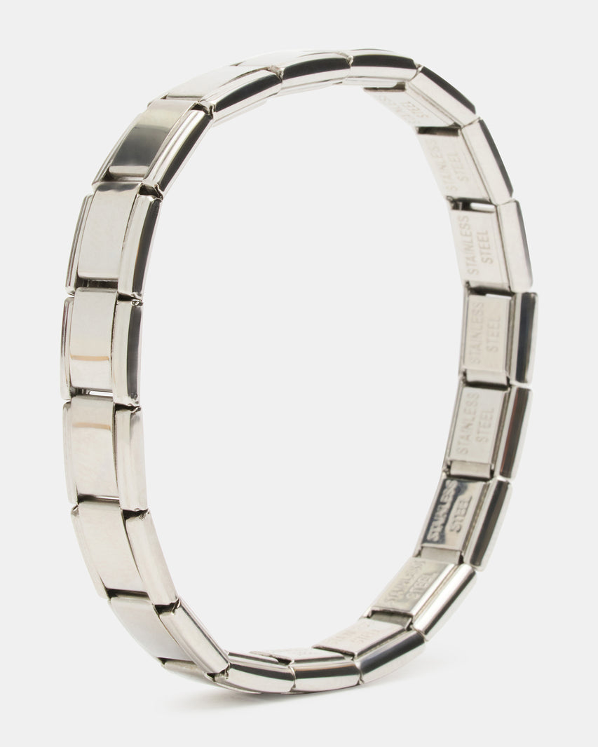 LINK STRETCH BRACELET SILVER - view 3
