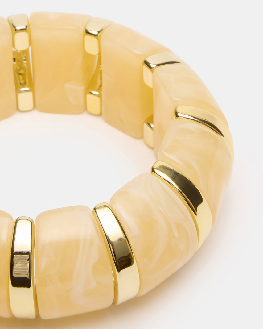 RESIN STRETCH BANGLE BRACELET CREAM - view 2