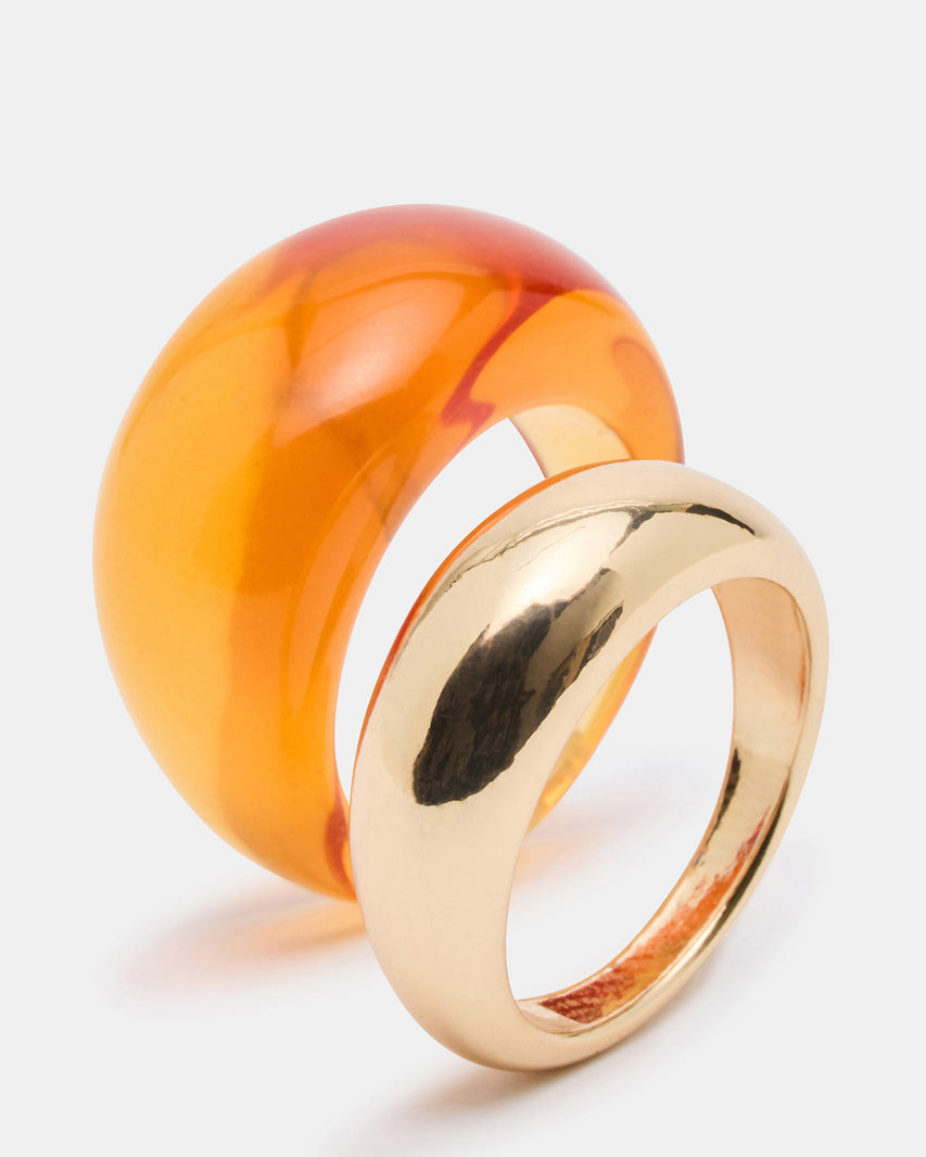 RESIN RING SET BROWN - view 3