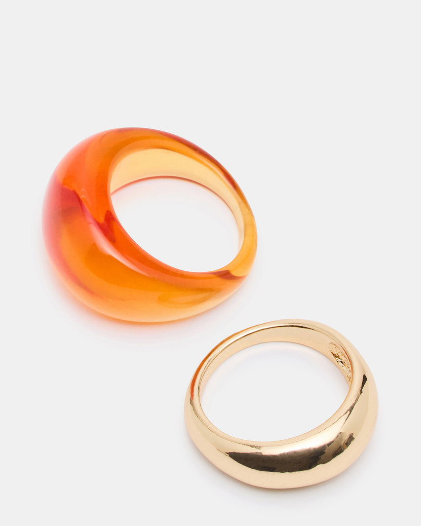 RESIN RING SET BROWN - view 2