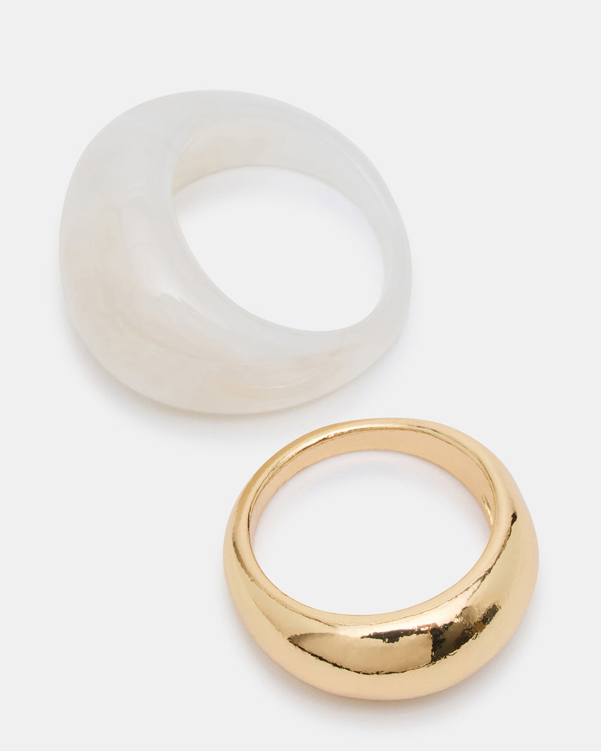 RESIN RING SET NATURAL - view 2