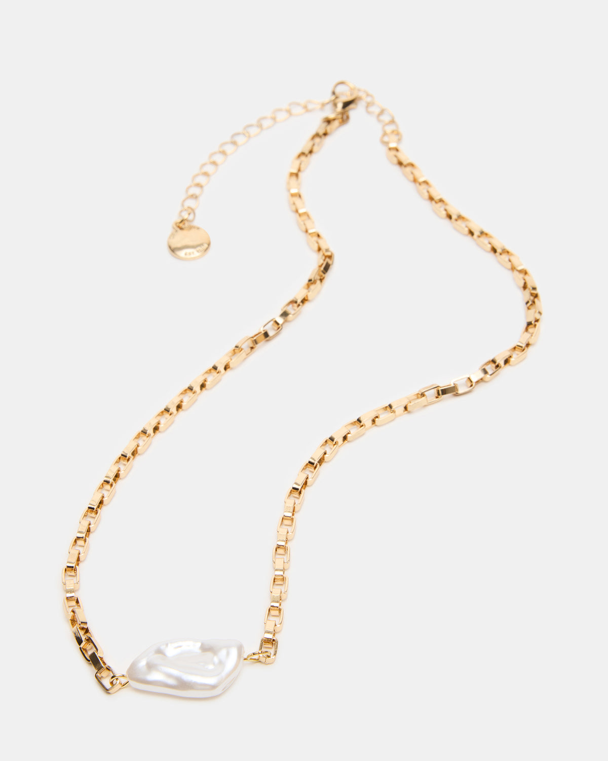 PEARL PENDANT NECKLACE GOLD - view 3
