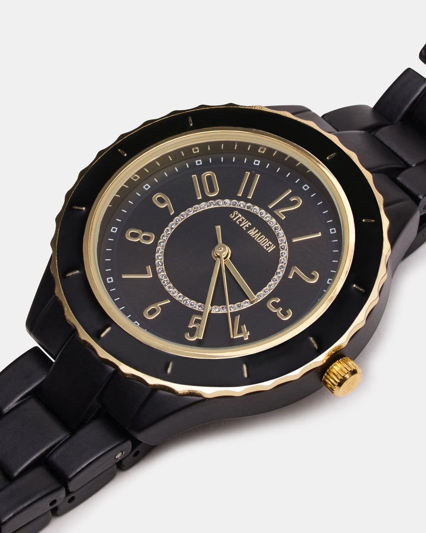 WOMEN'S STAINLESS STEEL WATCH BLACK