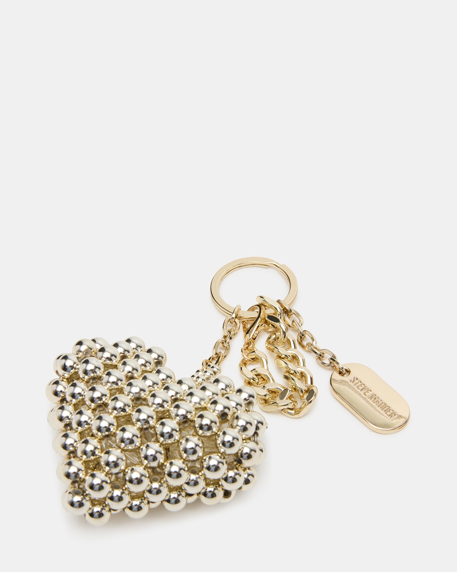 HEART BAG CHARM PEARL