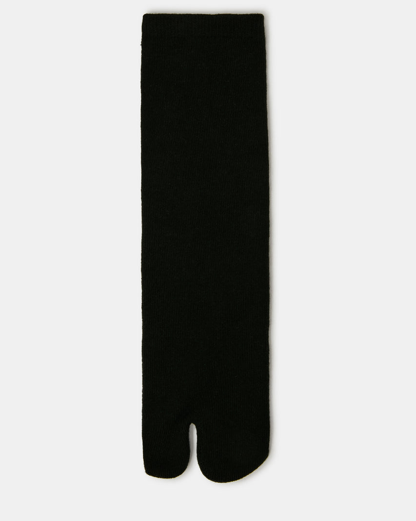 CALI Black Split-Toe Tabi Women's Crew Socks | Steve Madden