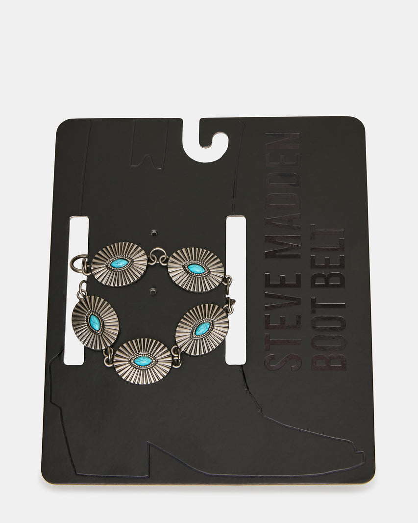 BOOT CHAIN Turquoise Clip-On Women's Shoe Accessory | Steve Madden