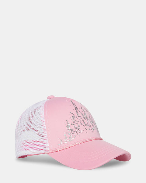 STONE FLAME TRUCKER HAT PINK