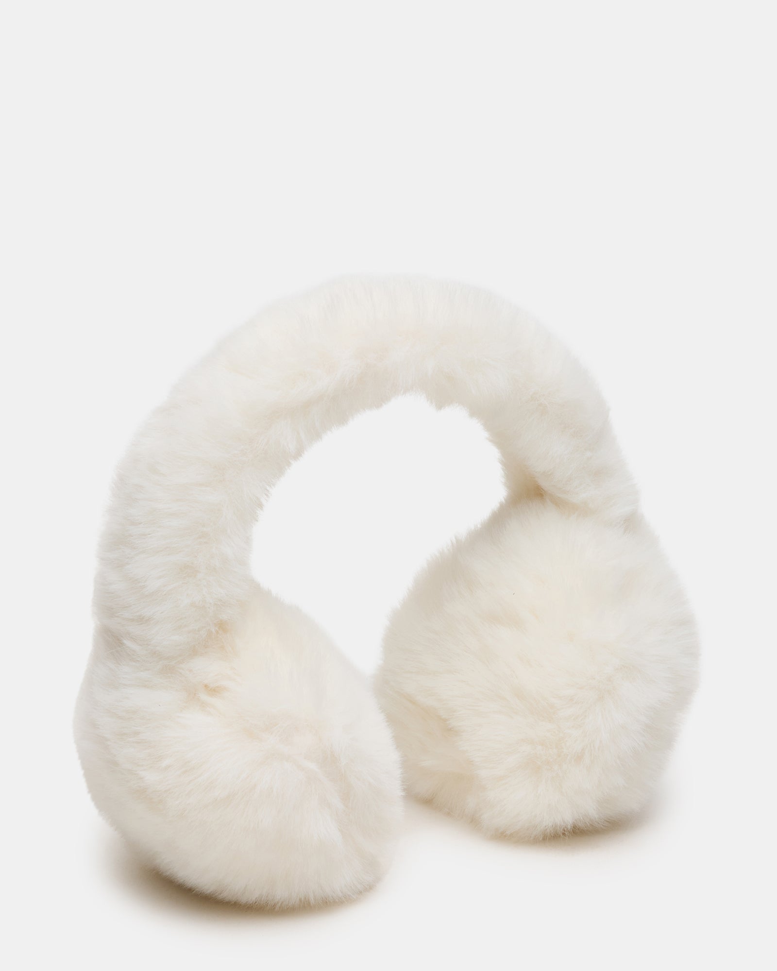 ALL OVER FAUX EARMUFFS ANTIQUE WHITE
