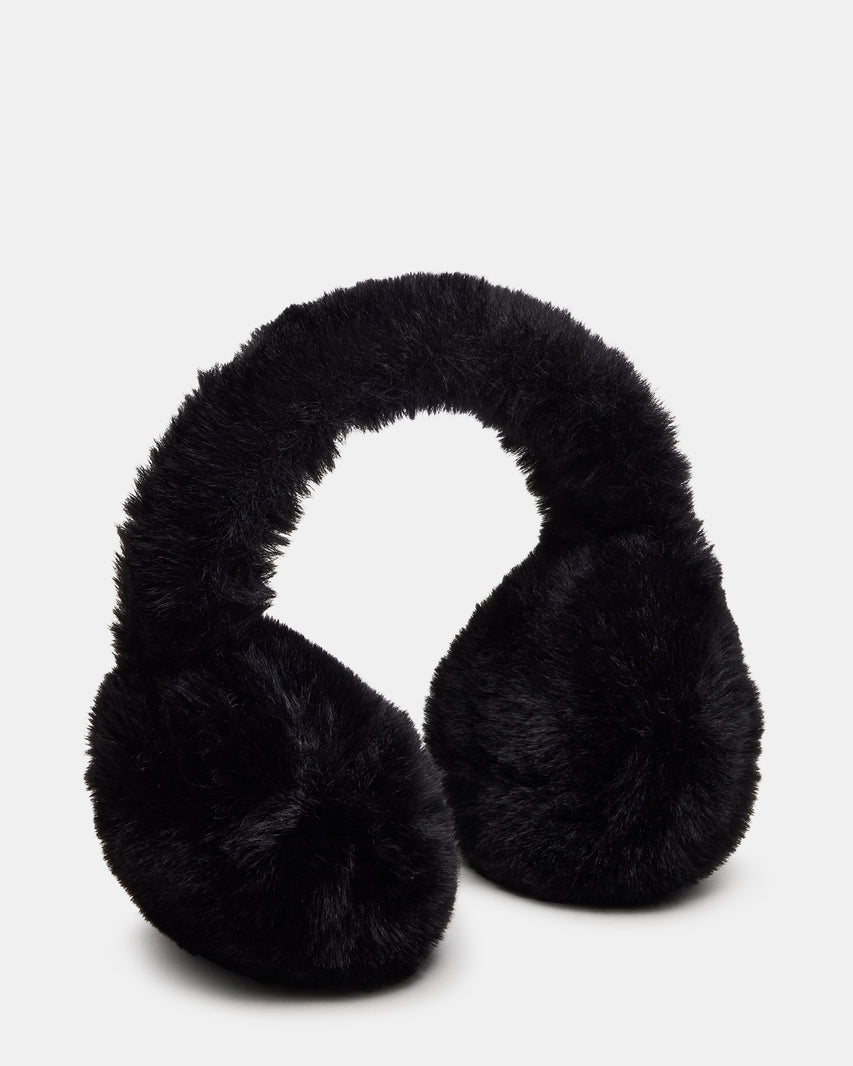 ALL OVER FAUX EARMUFFS BLACK