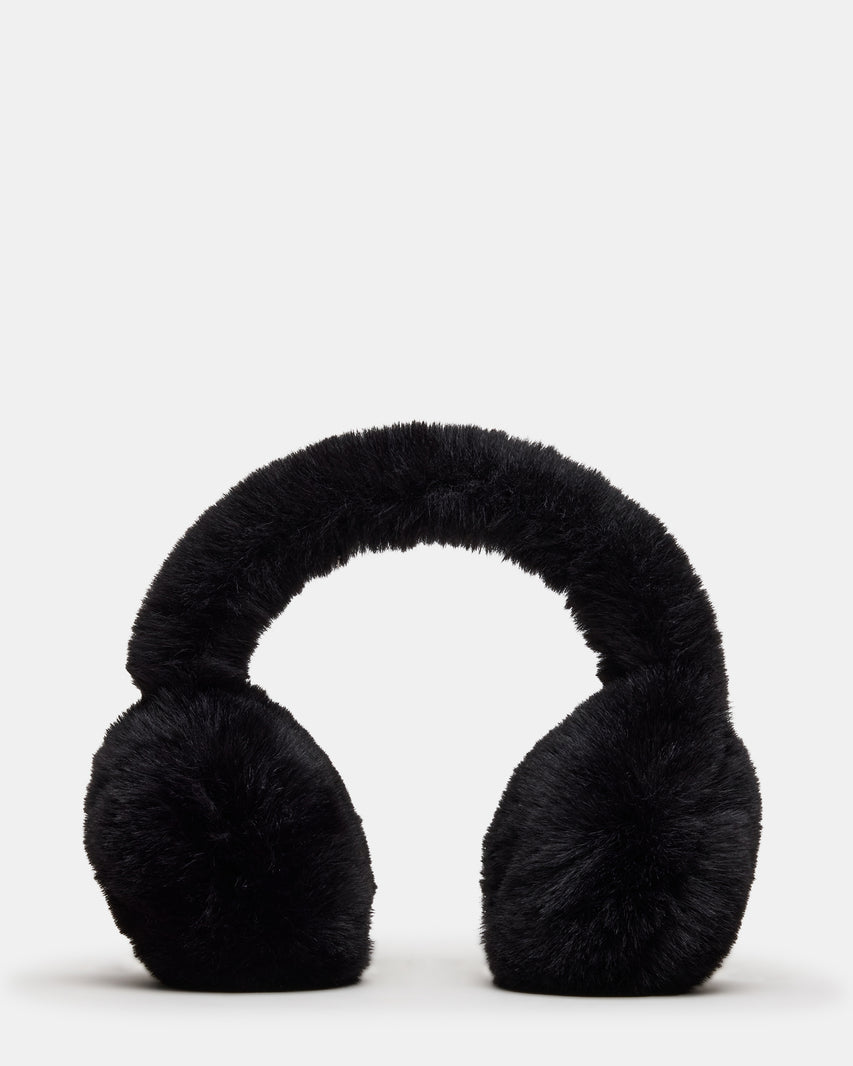 ALL OVER FAUX EARMUFFS BLACK