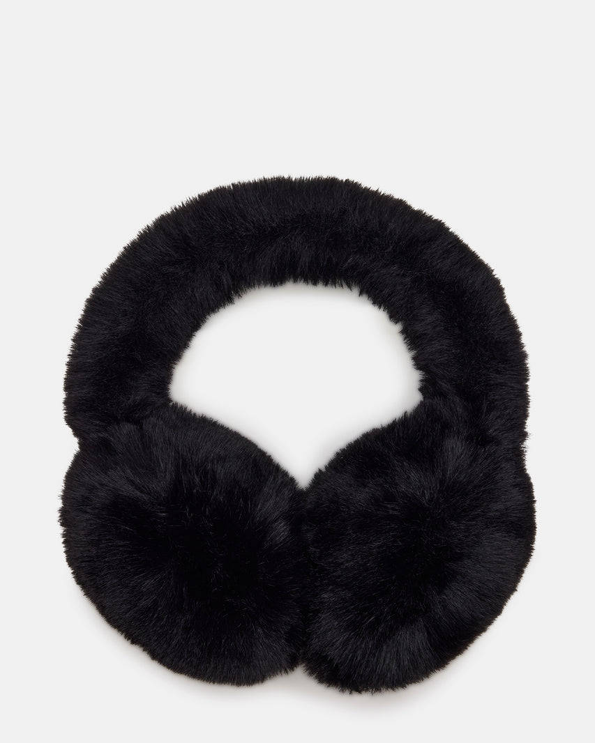 ALL OVER FAUX EARMUFFS BLACK