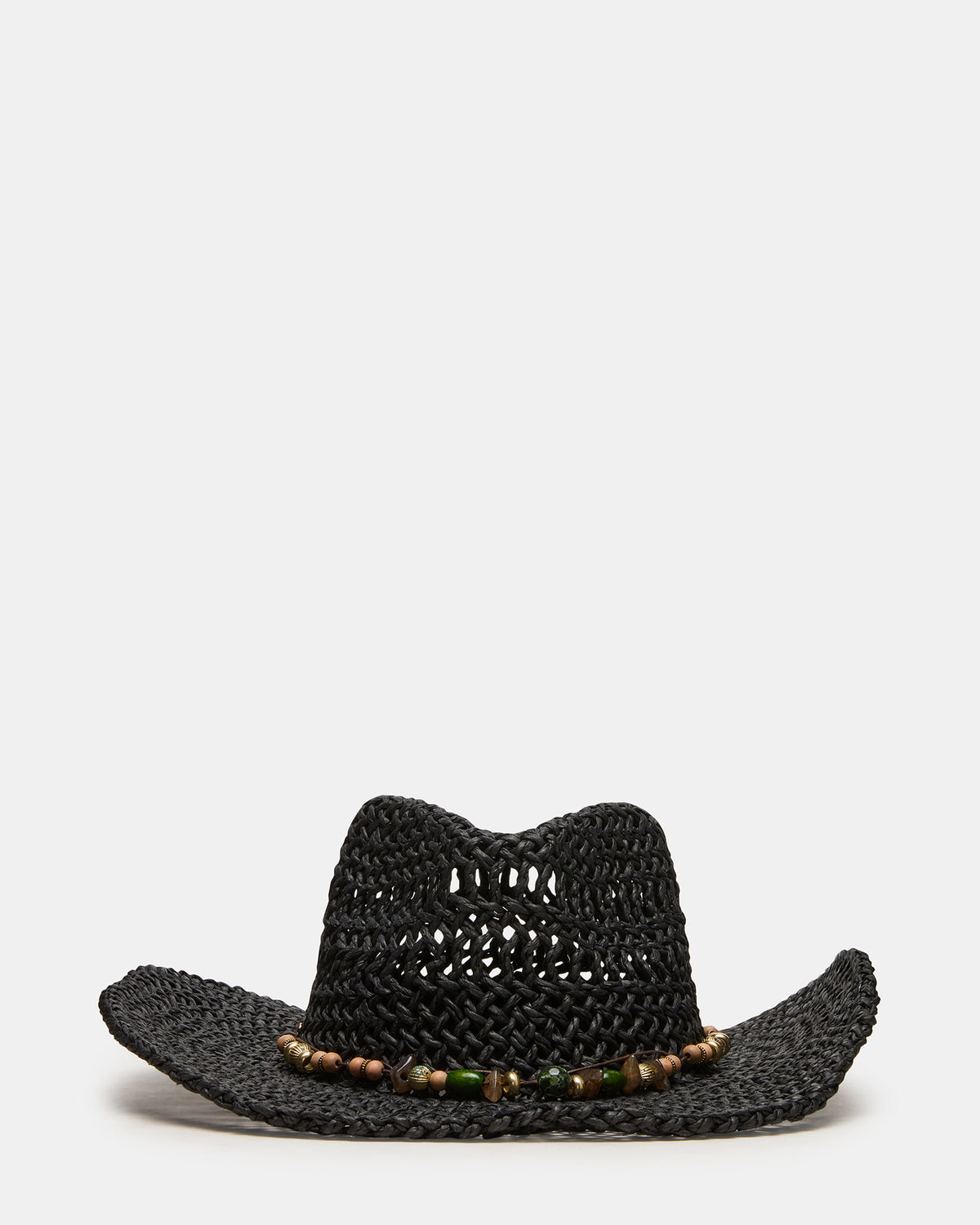 LEI BEADED TRIM WESTERN HAT Black Women display picture 3