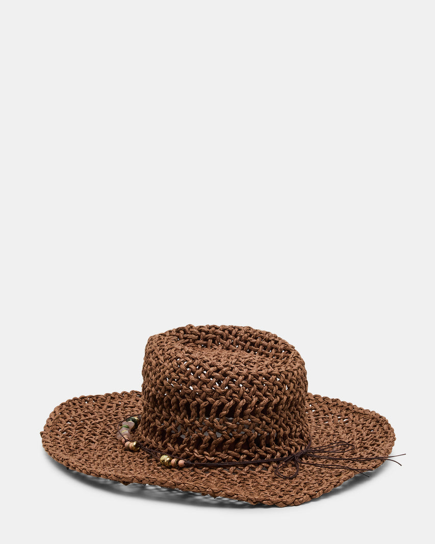 LEI BEADED TRIM WESTERN HAT CHOCOLATE - view 3