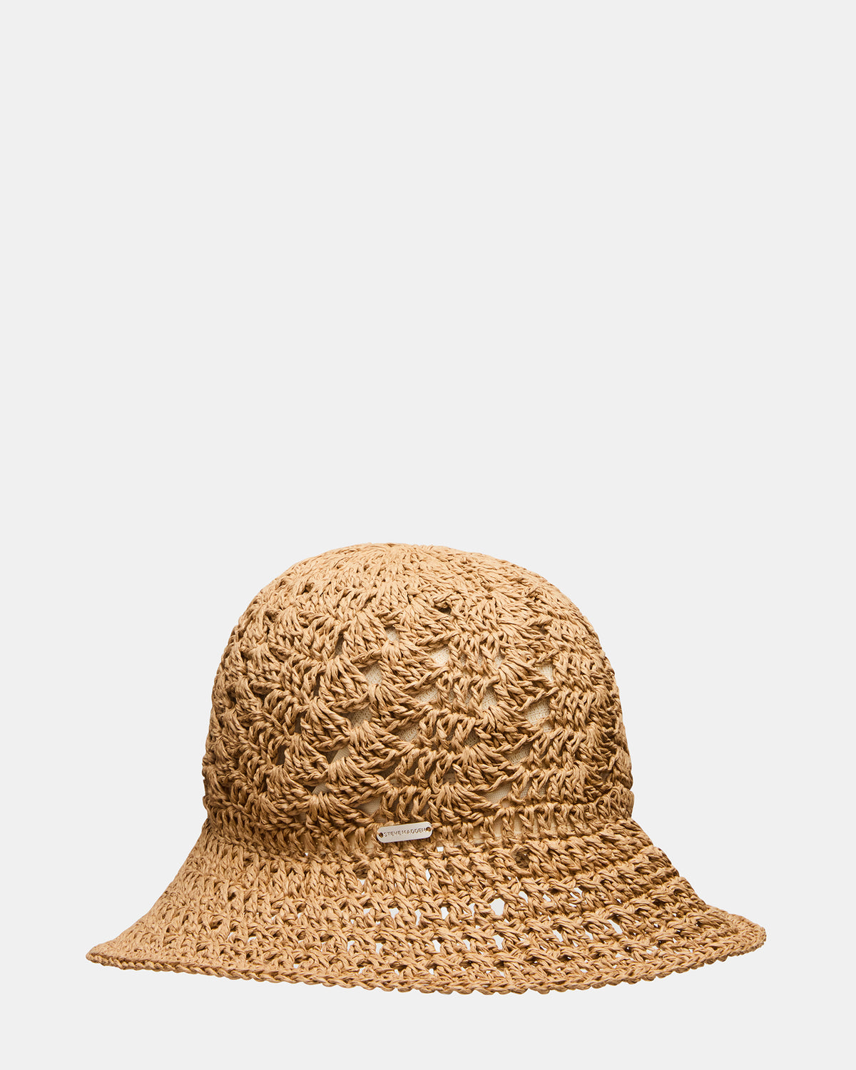 BOHO STRAW BUCKET Tan Women