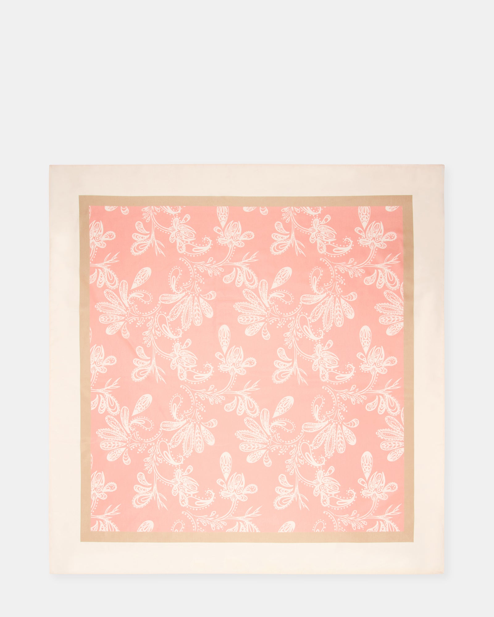 PAISLEY SATIN SCARF TERRACOTTA - view 2