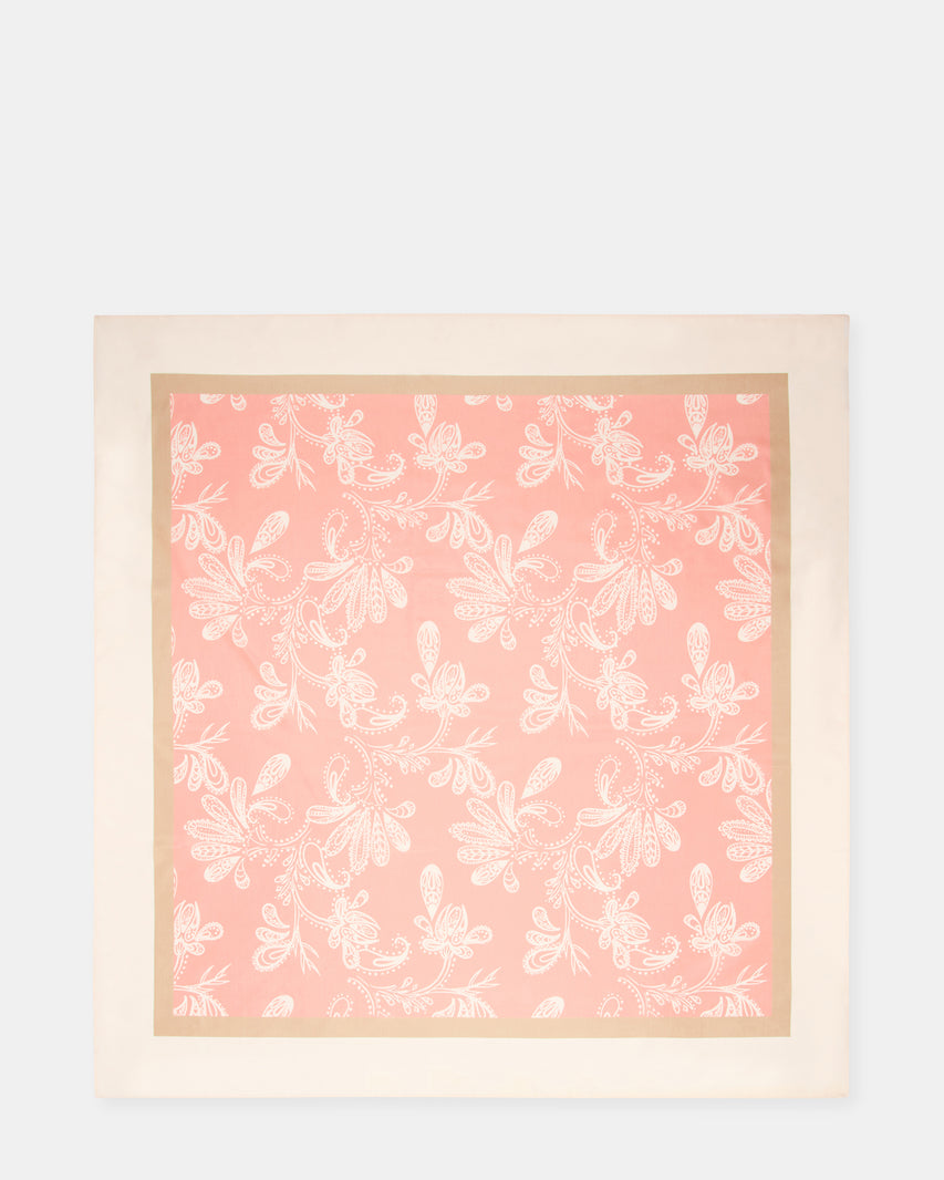 PAISLEY SATIN SCARF TERRACOTTA - view 2