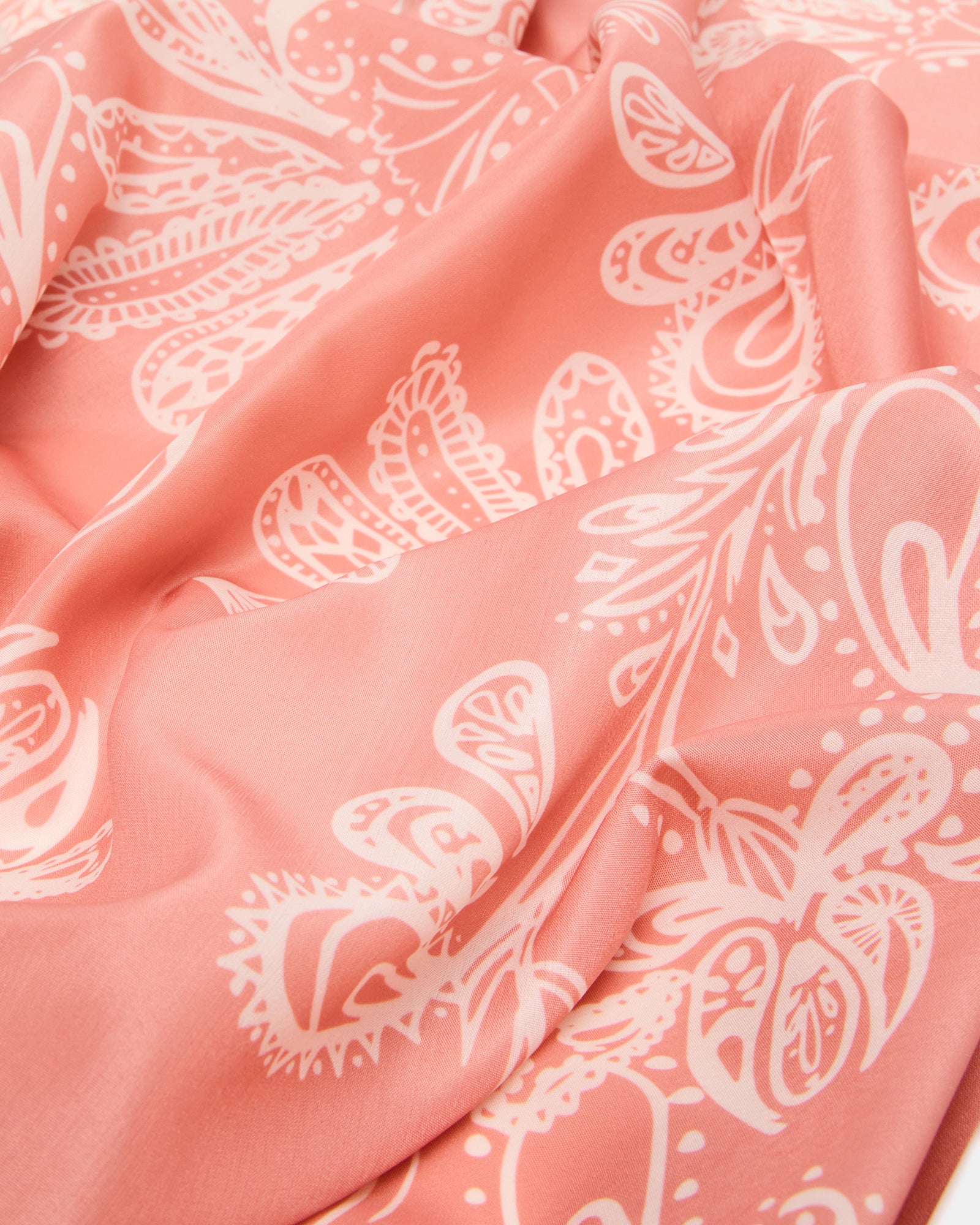 PAISLEY SATIN SCARF TERRACOTTA - view 3