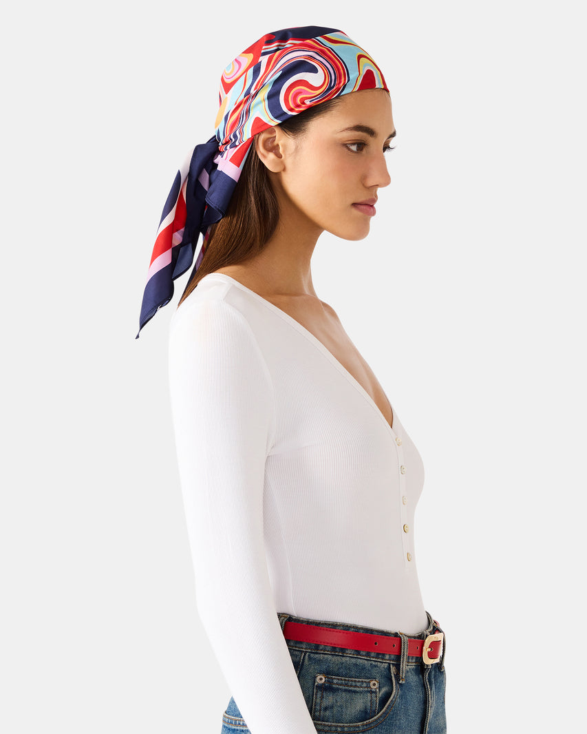 COOL MULTI PRINTED SCARF - view 2