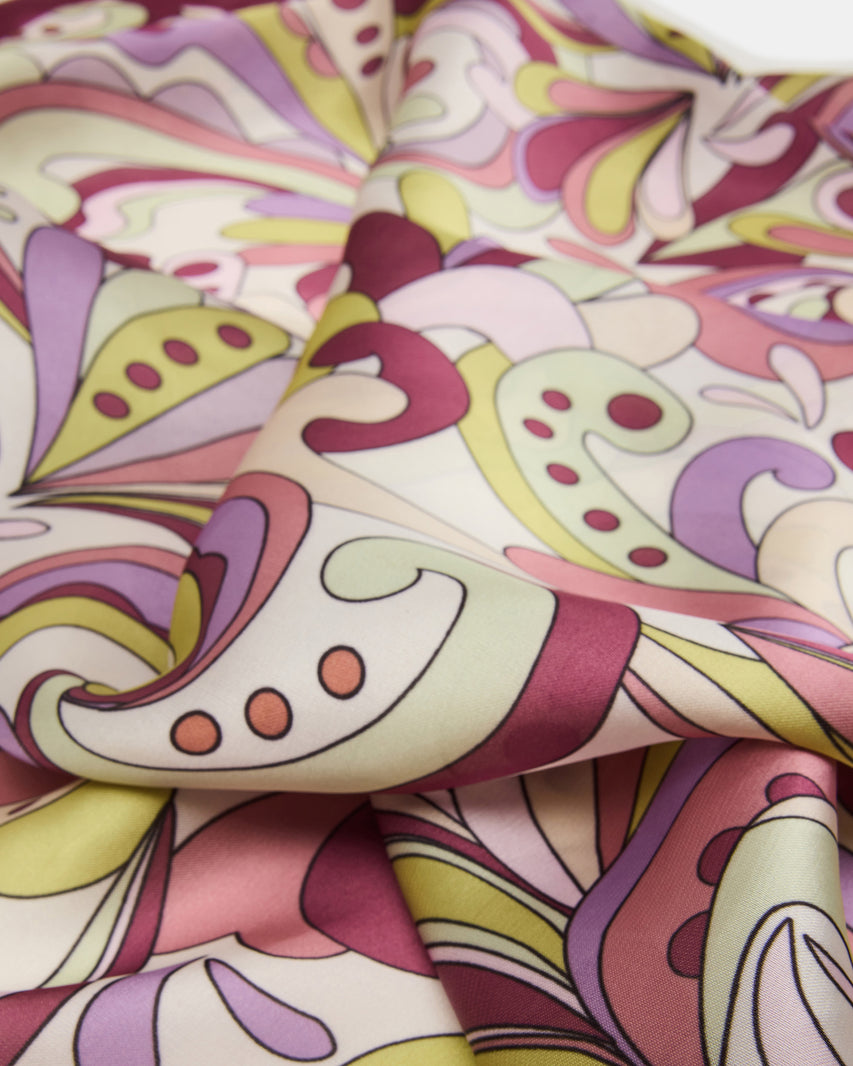 LAVENDER PRINTED SCARF - view 3
