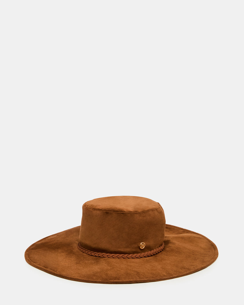 CHLOE FAUX SUEDE FLOPPY FEDORA TIRAMISU - view 4