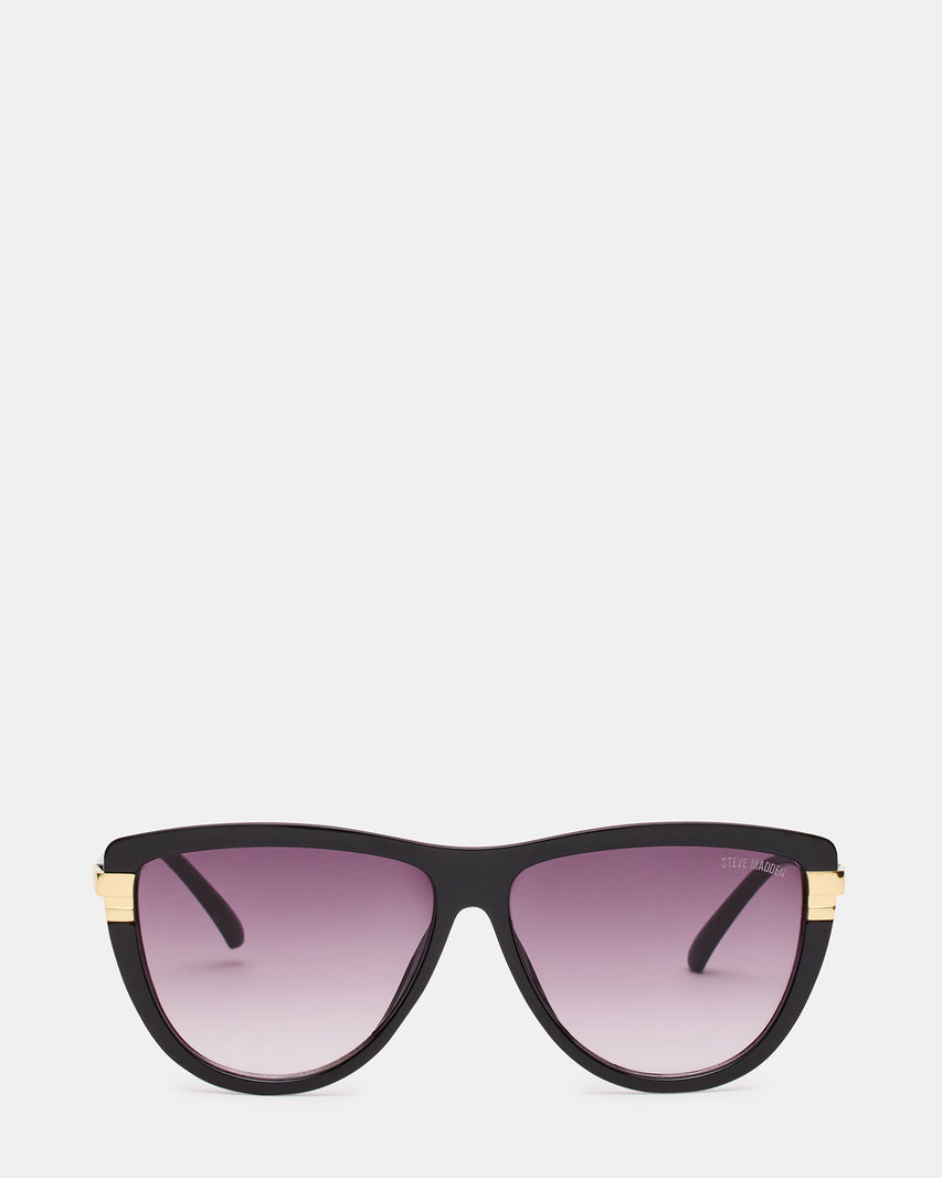 DONI Black Frame Cateye Purple Gradient Lens Sunglasses | Steve Madden