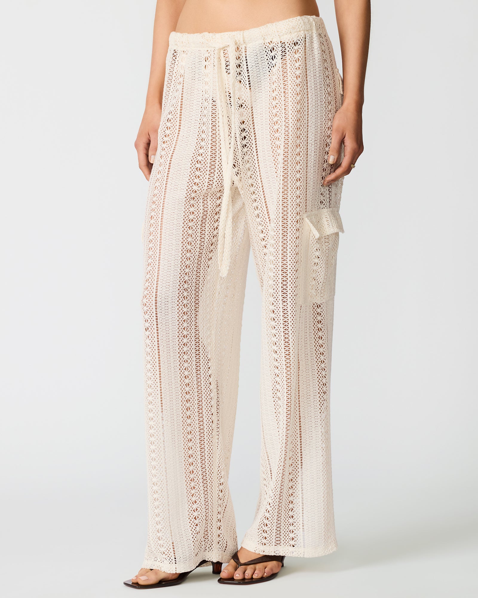 CROCHET BIKINI COVER-UP PEARL - view 2