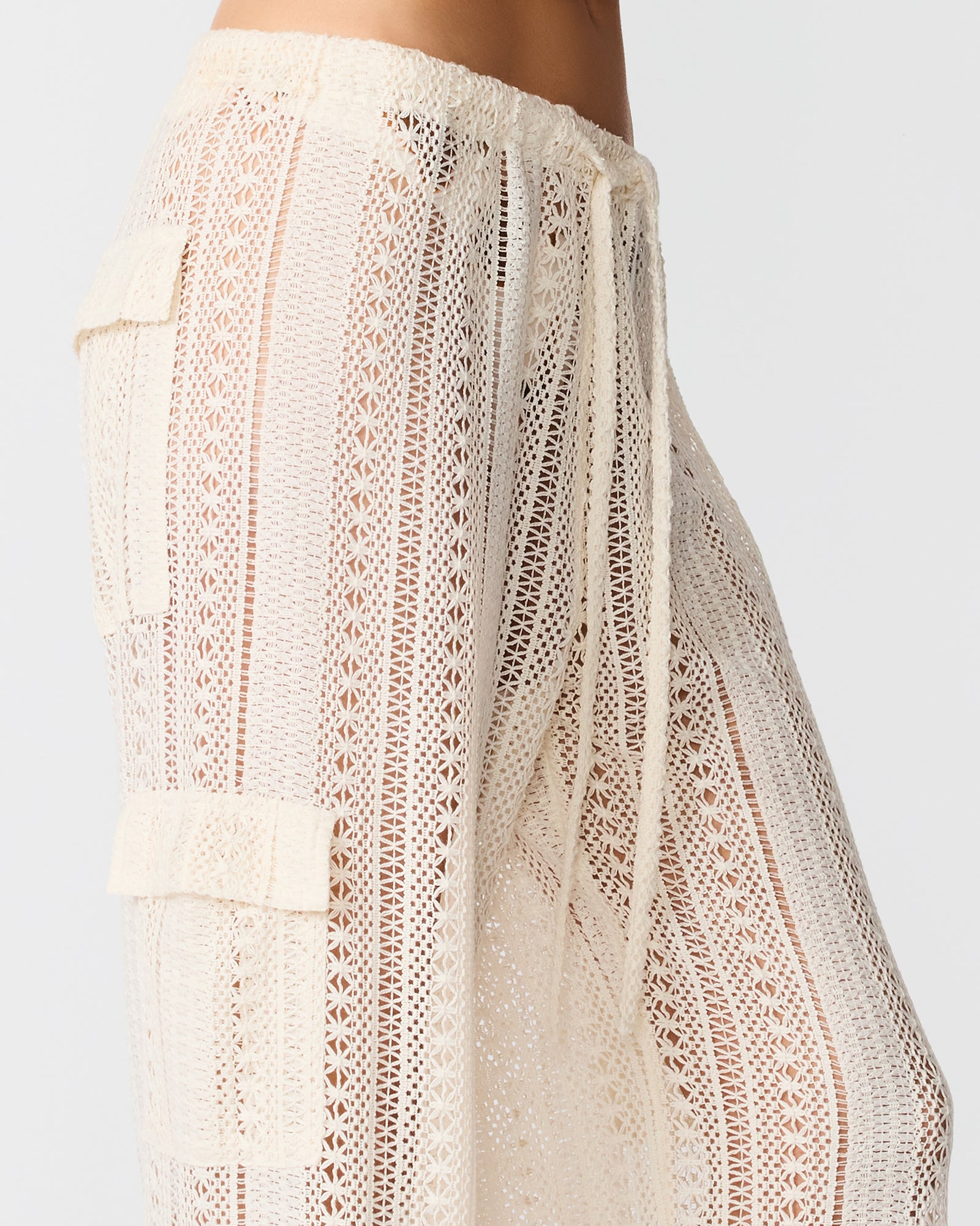 CROCHET BIKINI COVER-UP PEARL - view 3