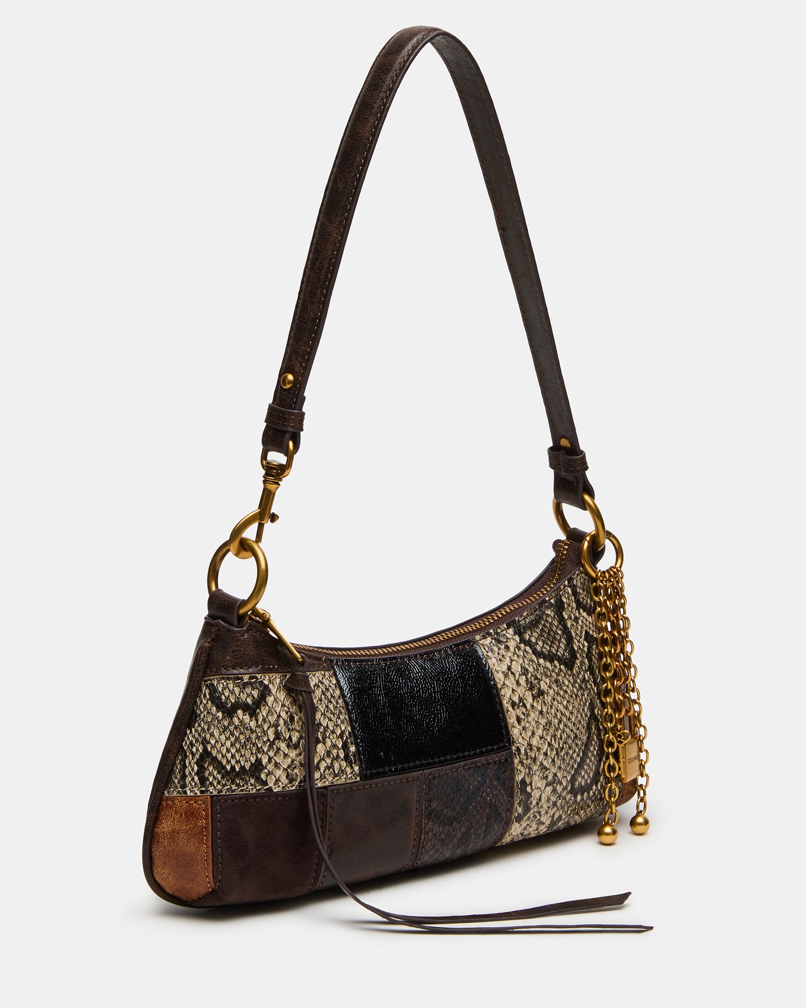 IRINA PATCHWORK BAG BROWN MULTI - view 4