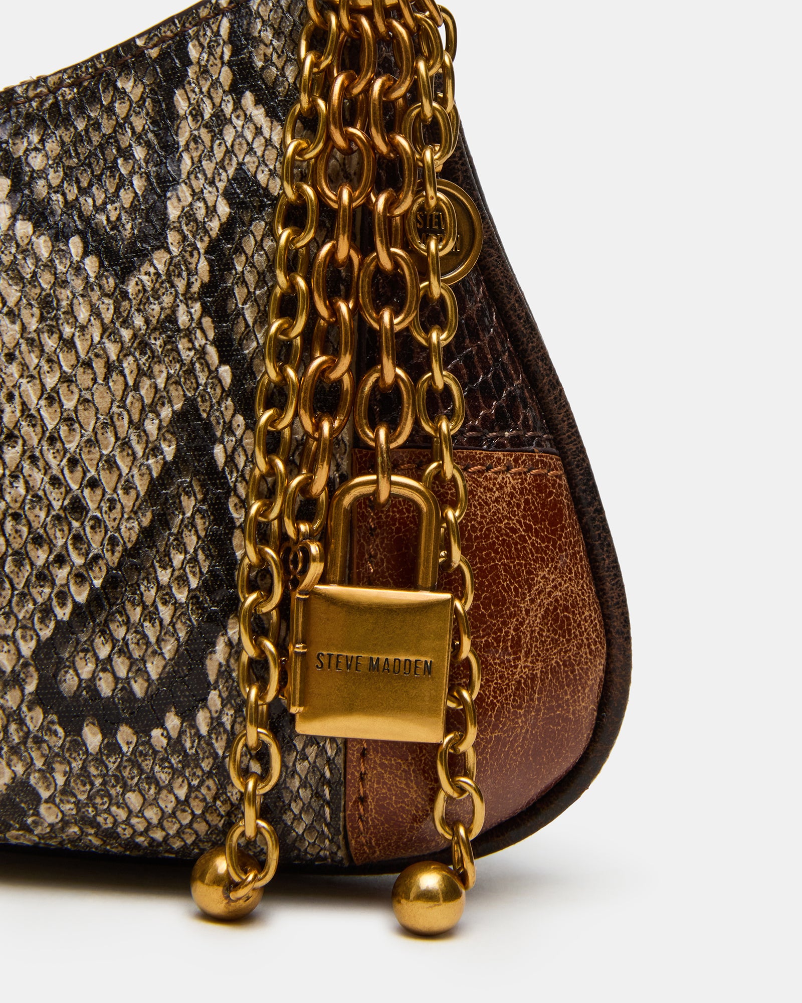 IRINA PATCHWORK BAG BROWN MULTI - view 3