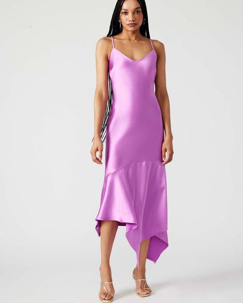 LUCILLE Dress Purple | Women's Wedding Guest Dresses – Steve Madden