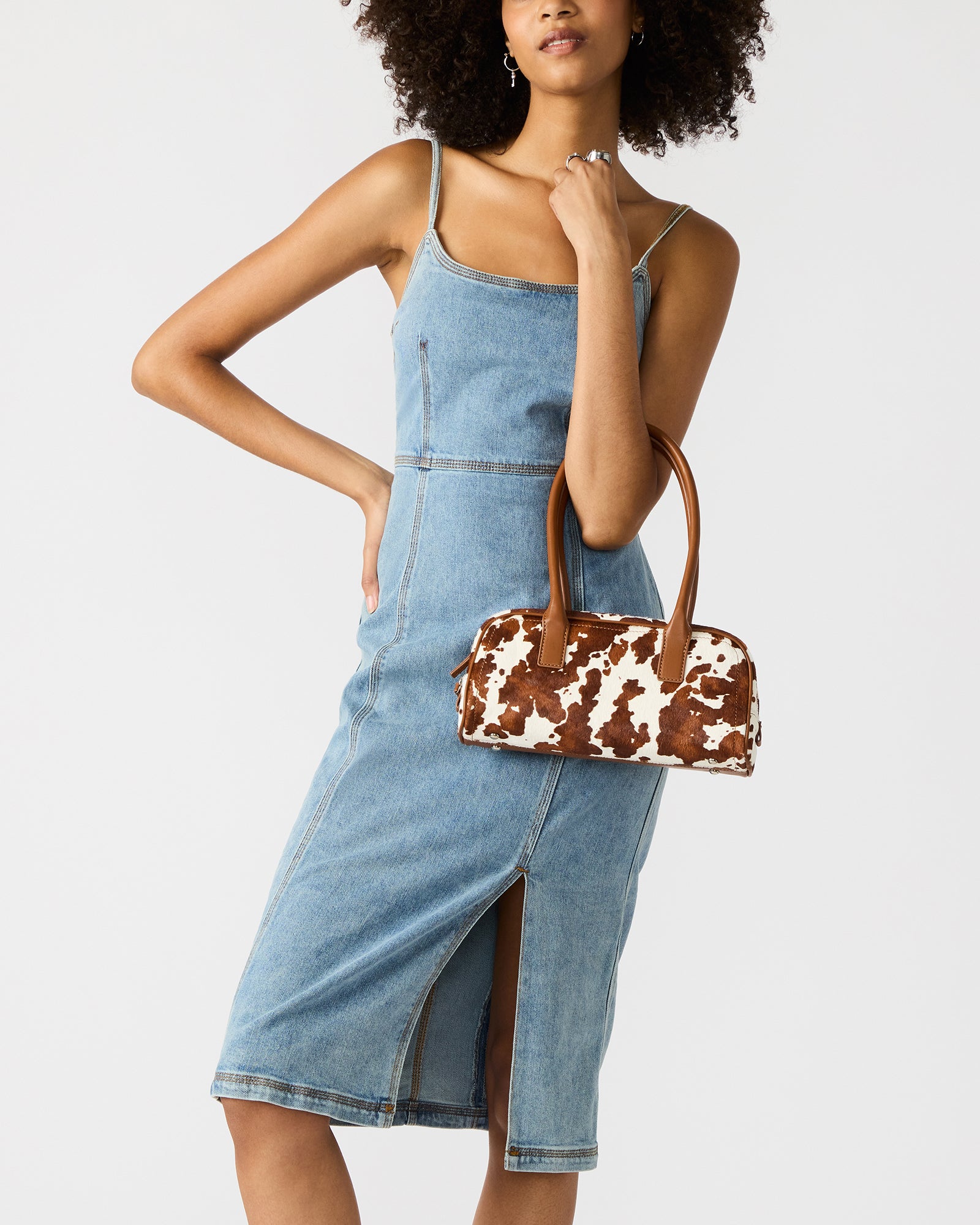 GISELLE Denim Midi Women's Dress with Slit Steve Madden GISELLE Denim Midi Women's Dress with Slit Steve Madden