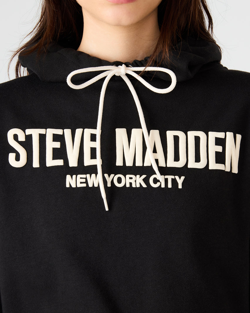 SM LOGO HOODIE BLACK