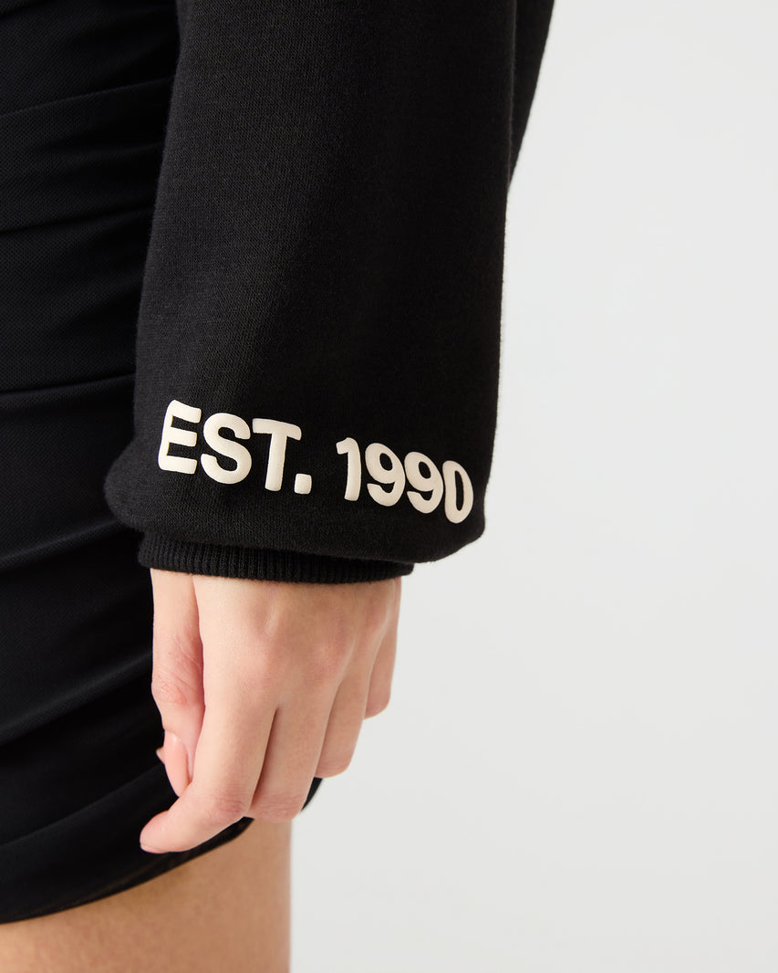 SM LOGO HOODIE BLACK