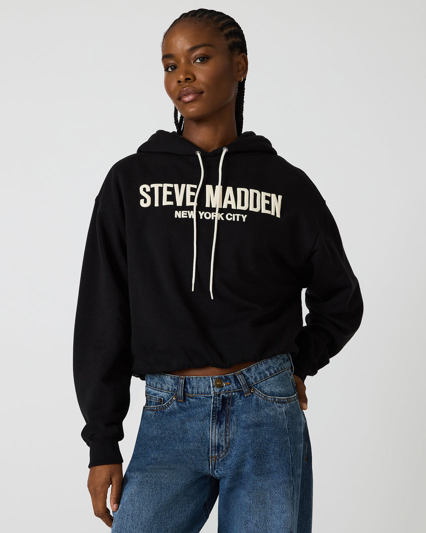 SM LOGO HOODIE BLACK - view 2