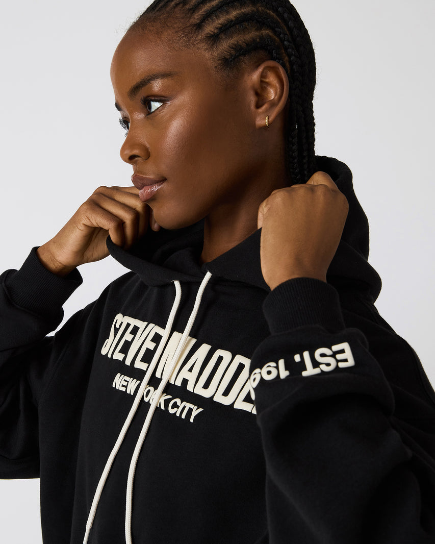 SM LOGO HOODIE BLACK - view 4