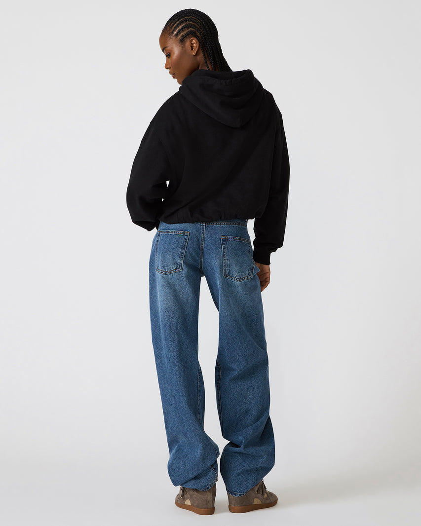 SM LOGO HOODIE BLACK - view 5