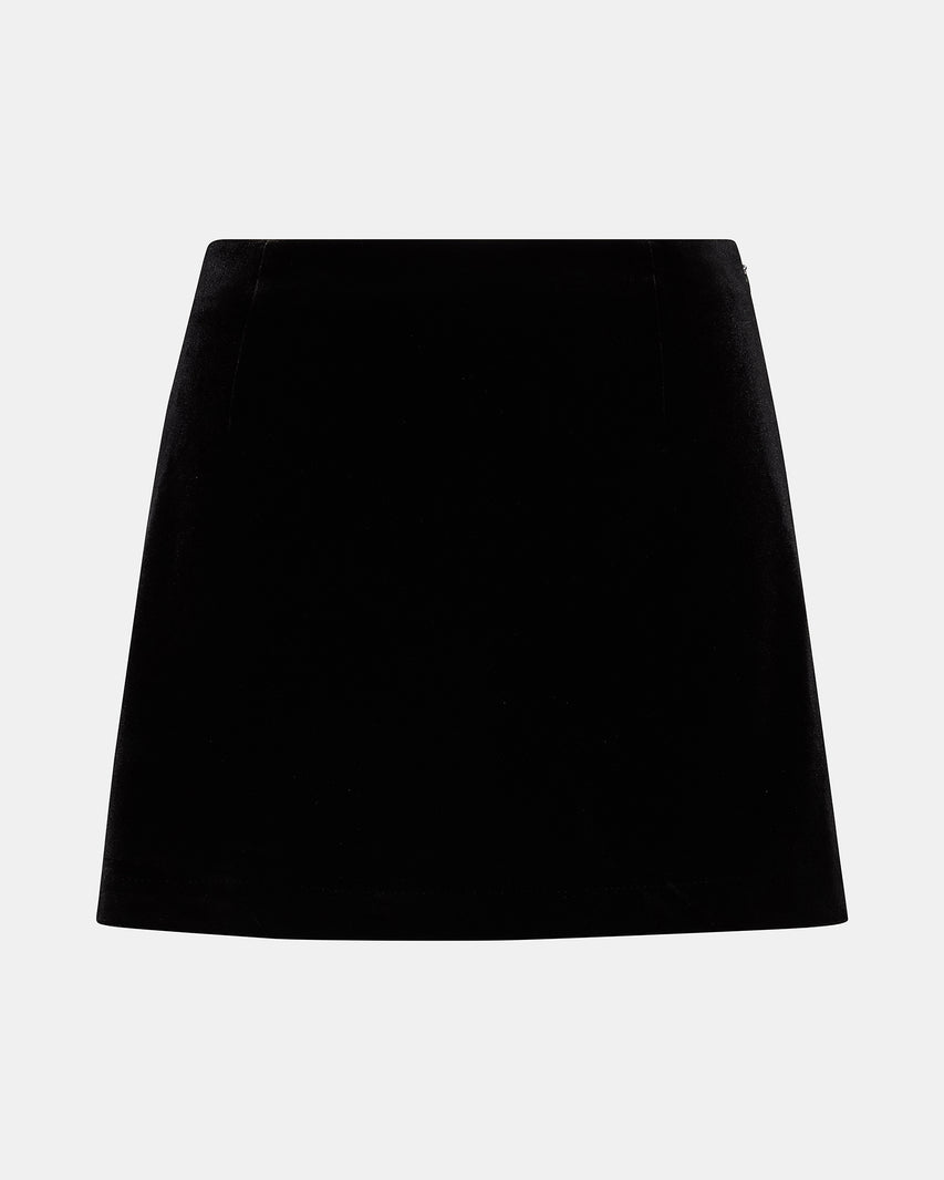 CINDI VELVET SKORT BLACK