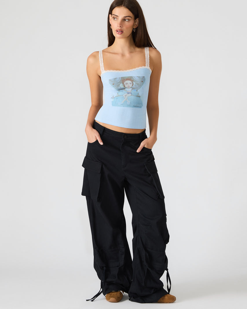 LOVE GOLDIE TANK SURF BLUE